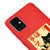 Samsung A71 Black Cat Smile Telefon Kılıfı - Renkli Silikon - Kırmızı