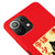 Xiaomi Mi 11 Lite Black Cat Smile Telefon Kılıfı - Renkli Silikon - Kırmızı
