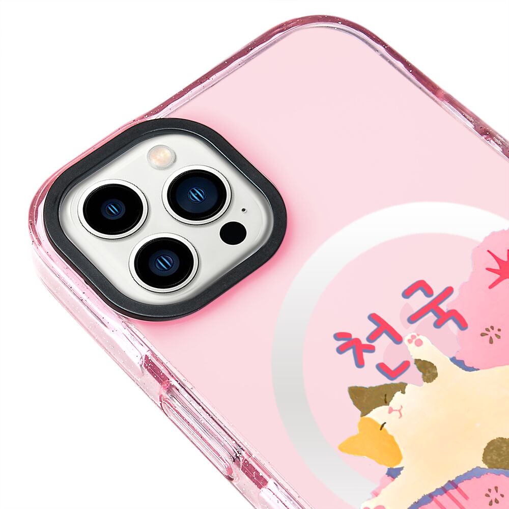 MagsafeliArtycaseSimliPembe