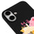 iPhone 17 Cat Sleeping Telefon Kılıfı - Renkli Silikon - Siyah