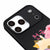 iPhone 17 Pro Max Cat Sleeping Telefon Kılıfı - Renkli Silikon - Siyah