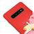 Samsung S10 Plus Cat Sleeping Telefon Kılıfı - Renkli Silikon - Kırmızı