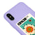 iPhone XS Max Kimchi Telefon Kılıfı - Renkli Silikon - Lila