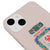 iPhone 15 Plus Good Luck Happiness Telefon Kılıfı - Renkli Silikon - Pudra