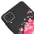 Samsung A12 Sakura Sunset Telefon Kılıfı - Renkli Silikon - Siyah