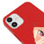 iPhone 12 Slant Eyes Telefon Kılıfı - Renkli Silikon - Kırmızı