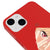 iPhone 15 Slant Eyes Telefon Kılıfı - Renkli Silikon - Kırmızı