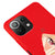 Xiaomi Mi 11 Lite Slant Eyes Telefon Kılıfı - Renkli Silikon - Kırmızı