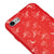iPhone 8 Sessiz Melekler Telefon Kılıfı - Renkli Silikon - Kırmızı