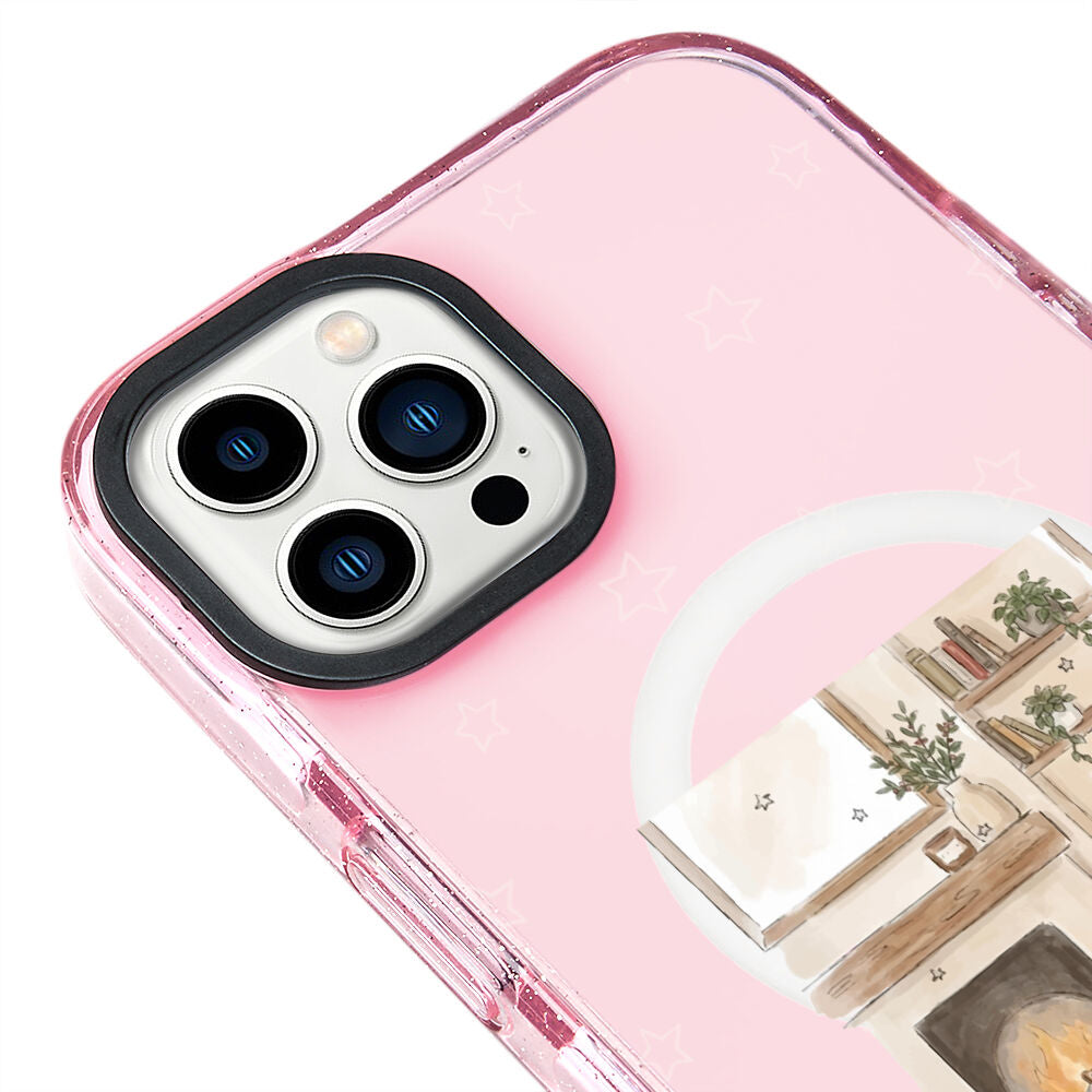 MagsafeliArtycaseSimliPembe