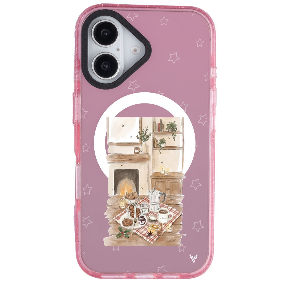 MagsafeliArtycaseSimliPembe
