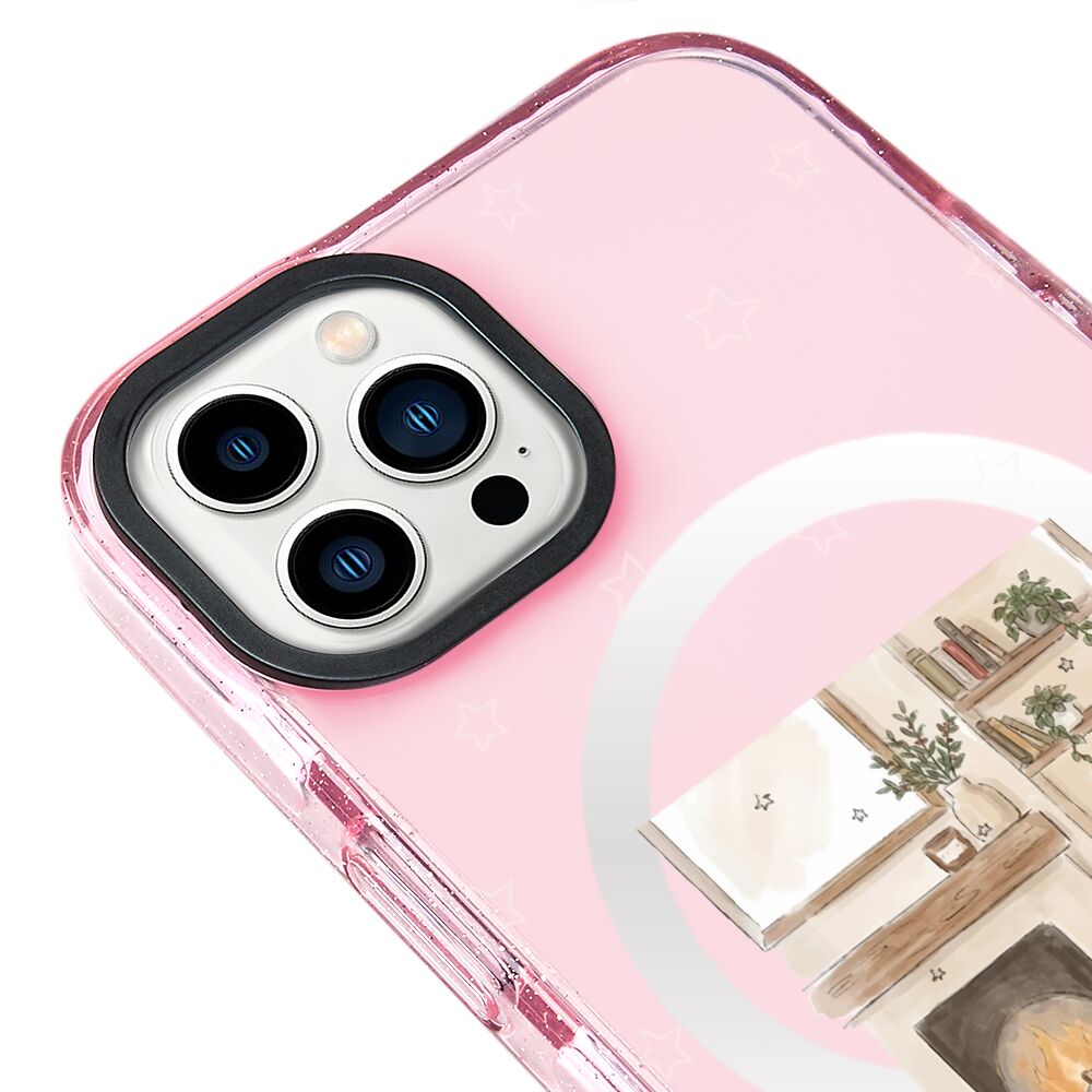 MagsafeliArtycaseSimliPembe