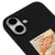 iPhone 17 Fiyonk Kruvasan Telefon Kılıfı - Renkli Silikon - Siyah