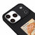 iPhone 17 Pro Fiyonk Kruvasan Telefon Kılıfı - Renkli Silikon - Siyah