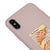 iPhone XS Fiyonk Kruvasan Telefon Kılıfı - Renkli Silikon - Pudra