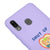 Samsung A20 Shut Up For a Bit Telefon Kılıfı - Renkli Silikon - Lila