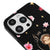 iPhone 13 Pro Max Coquette Girls Telefon Kılıfı - Renkli Silikon - Siyah