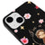 iPhone 14 Coquette Girls Telefon Kılıfı - Renkli Silikon - Siyah