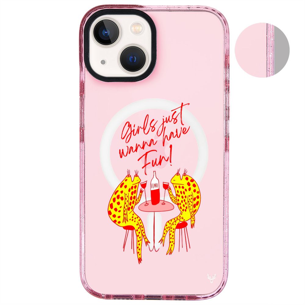 MagsafeliArtycaseSimliPembe