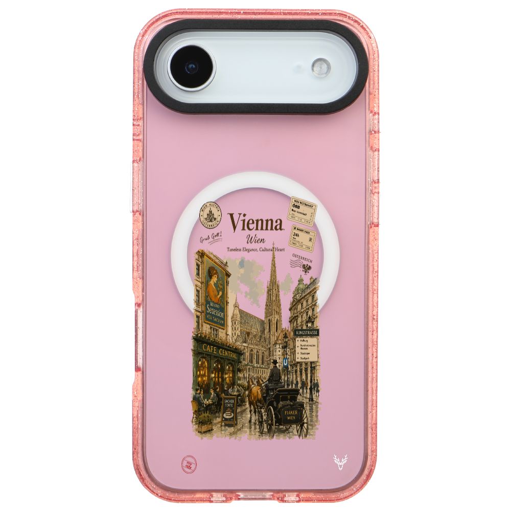 MagsafeliArtycaseSimliPembe