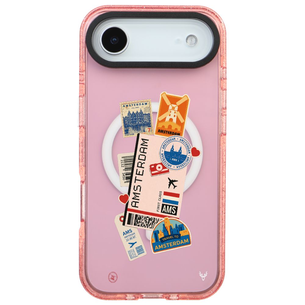 MagsafeliArtycaseSimliPembe