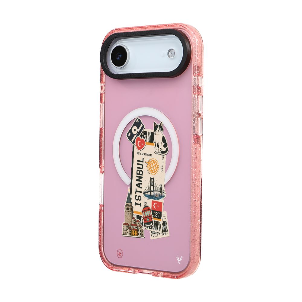 MagsafeliArtycaseSimliPembe