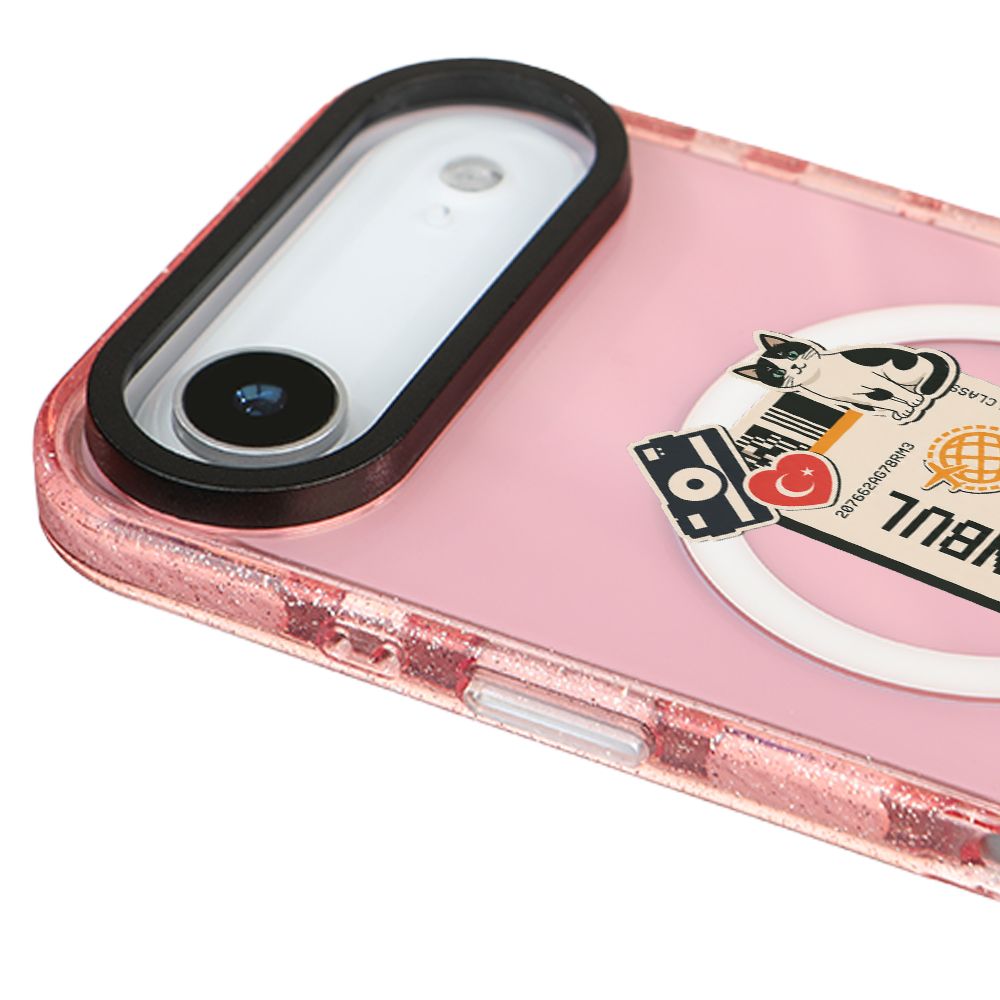 MagsafeliArtycaseSimliPembe