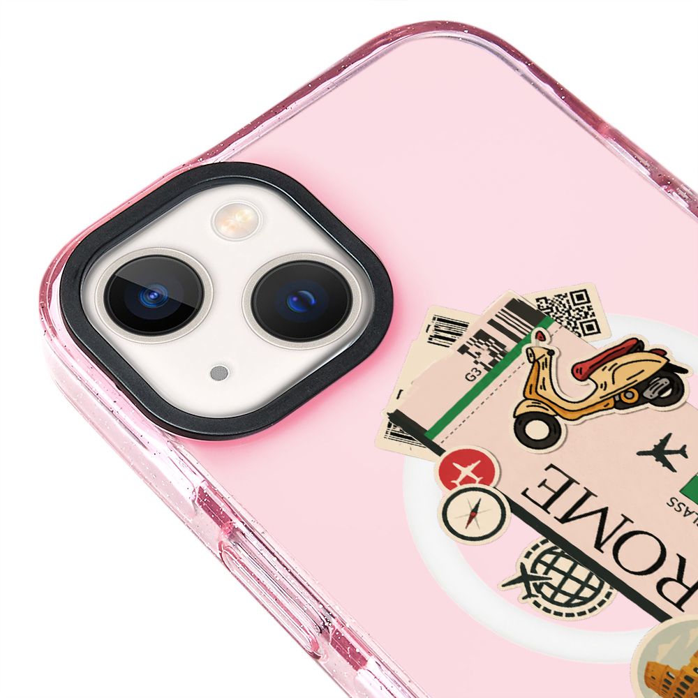 MagsafeliArtycaseSimliPembe