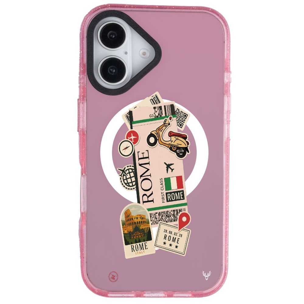 MagsafeliArtycaseSimliPembe
