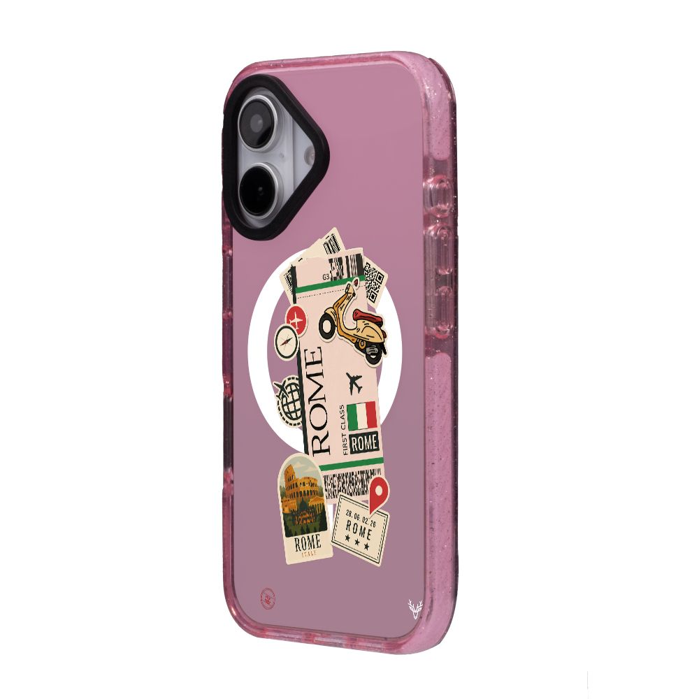 MagsafeliArtycaseSimliPembe