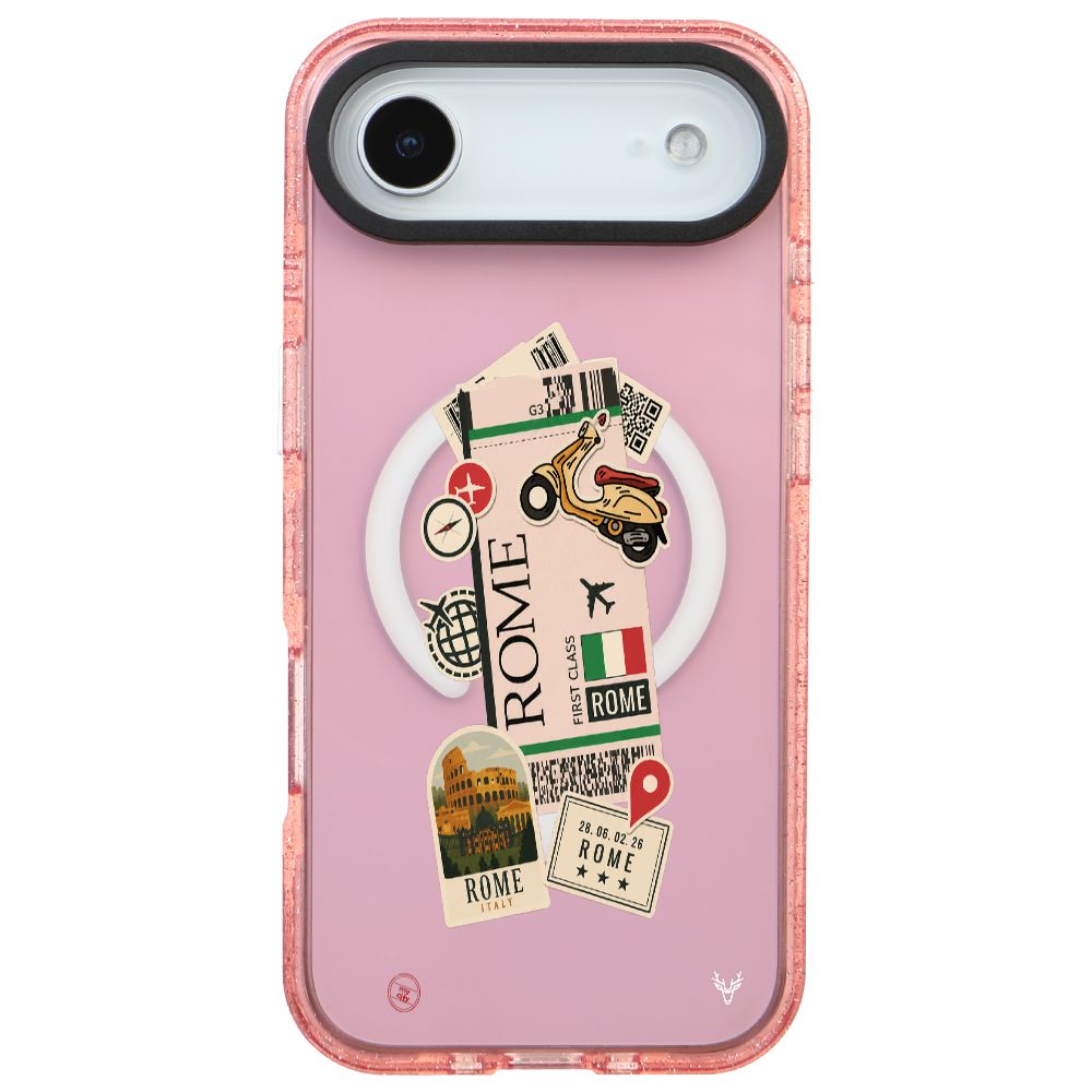 MagsafeliArtycaseSimliPembe