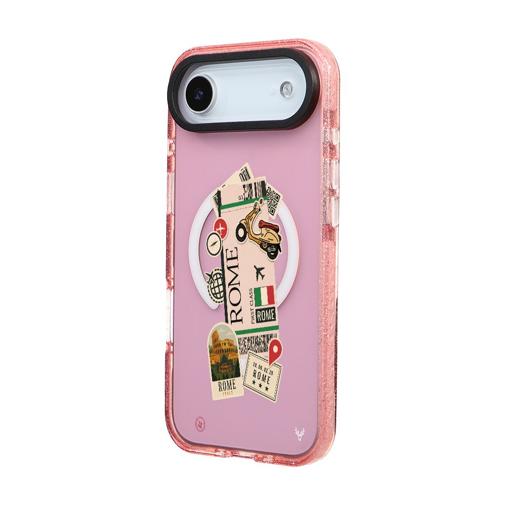 MagsafeliArtycaseSimliPembe