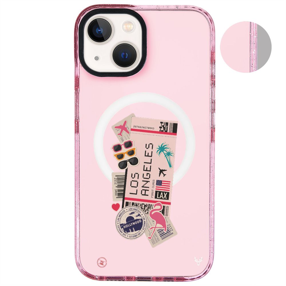 MagsafeliArtycaseSimliPembe