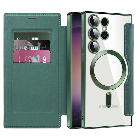 Samsung S23 Ultra Flip Cover Magsafe Green