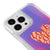 iPhone 13 Pro Max Gossip Love Telefon Kılıfı - Neon - Violet