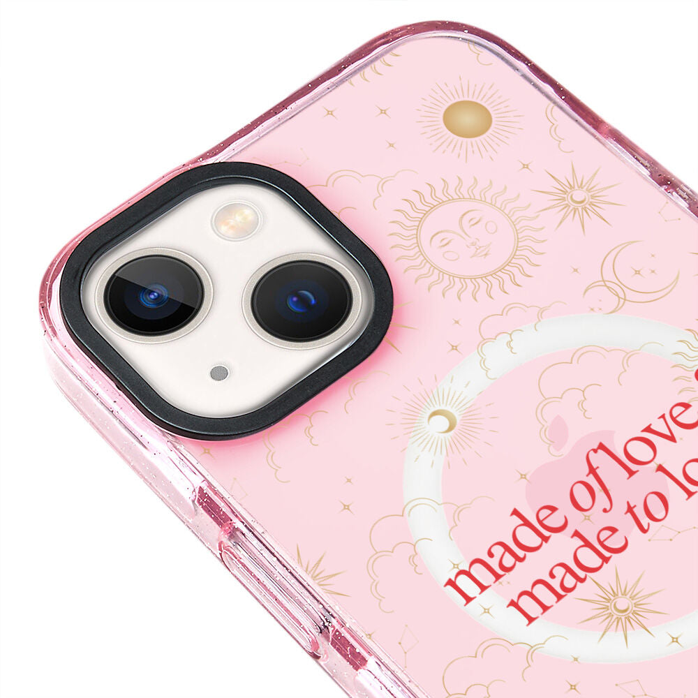MagsafeliArtycaseSimliPembe