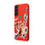 Samsung S22 Plus Luck Lips Berry Telefon Kılıfı - Renkli Silikon - Kırmızı
