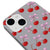 iPhone 13 Mini Berries Ribbons Telefon Kılıfı - Renkli Silikon - Gri