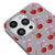 iPhone 13 Pro Berries Ribbons Telefon Kılıfı - Renkli Silikon - Gri
