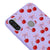 Samsung M11 Berries Ribbons Telefon Kılıfı - Renkli Silikon - Lila