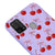 Samsung M31 Berries Ribbons Telefon Kılıfı - Renkli Silikon - Lila