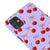 Samsung M51 Berries Ribbons Telefon Kılıfı - Renkli Silikon - Lila