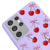 Samsung S21 Ultra Berries Ribbons Telefon Kılıfı - Renkli Silikon - Lila