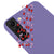 Samsung S22 Plus Berries Ribbons Telefon Kılıfı - Renkli Silikon - Lila
