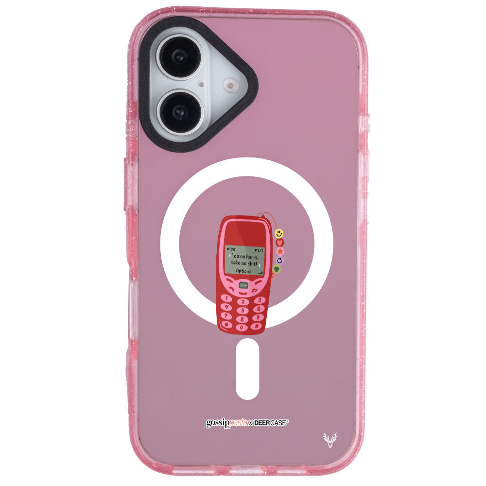 MagsafeliArtycaseSimliPembe