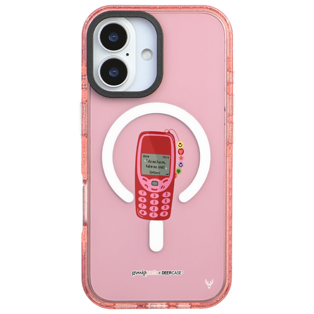 MagsafeliArtycaseSimliPembe