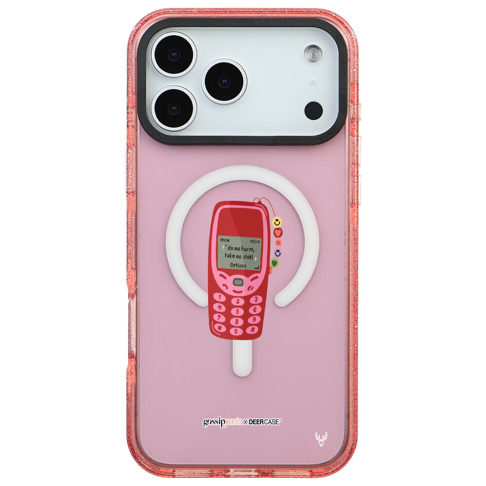 MagsafeliArtycaseSimliPembe