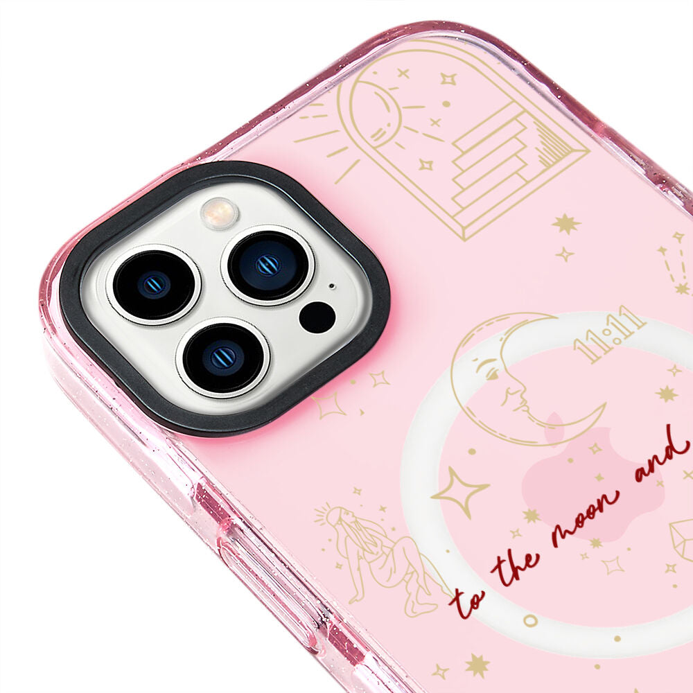 MagsafeliArtycaseSimliPembe