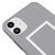 iPhone 11 Lovelandık Çerçeve Telefon Kılıfı - Renkli Silikon - Gri