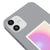 iPhone 12 Mini Intiution Telefon Kılıfı - Renkli Silikon - Gri